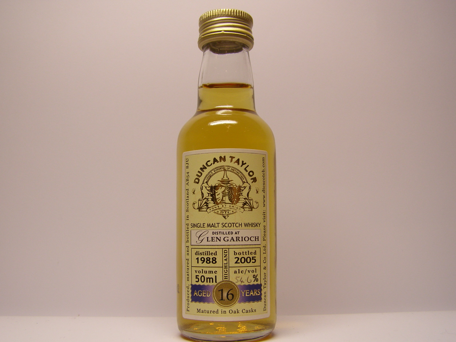 SMSW 16yo 1988-2005 "Duncan Taylor" 50ml alc/vol54,6%